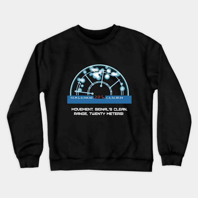 Aliens (1986) Motion Tracker Crewneck Sweatshirt by SPACE ART & NATURE SHIRTS 